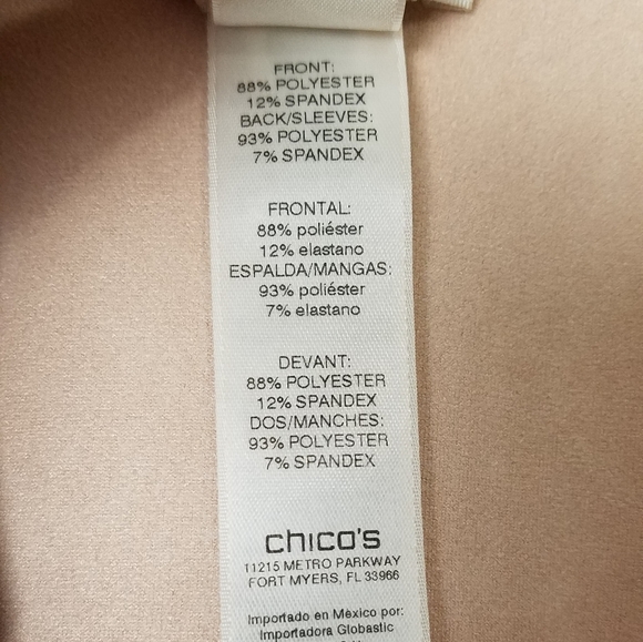 Chico's tan open front cardigan/jacket size medium - Picture 6 of 11